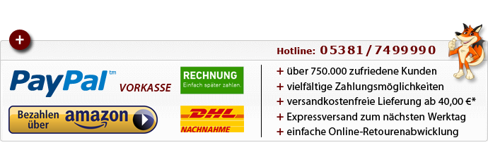 Zahlung und Versand